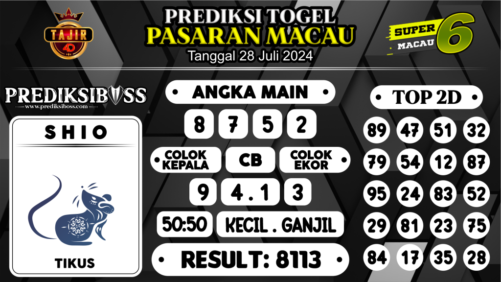 https://prediksibossjp.com/prediksi-boss-togel-macau-minggu-28-juli-2024/