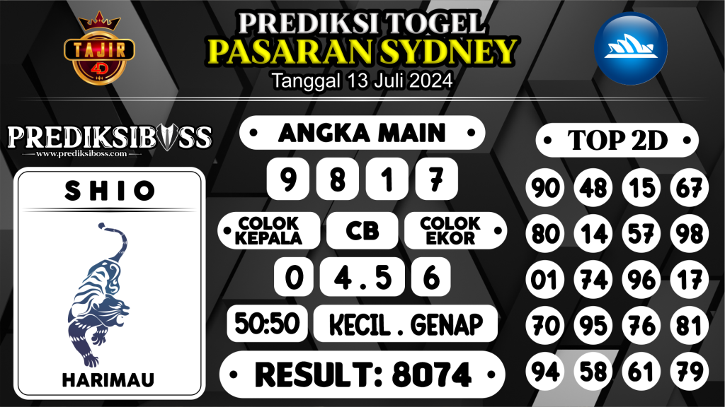 https://prediksibossjp.com/prediksi-boss-togel-sidney-sabtu-13-juli-2024/