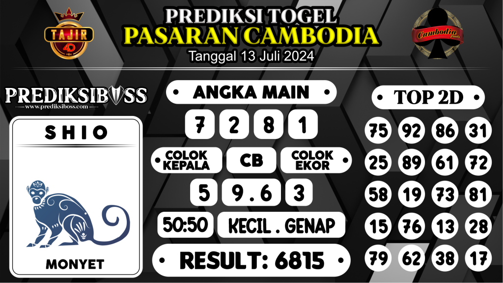 https://prediksibossjp.com/prediksi-boss-togel-cambodia-sabtu-13-juli-2024/