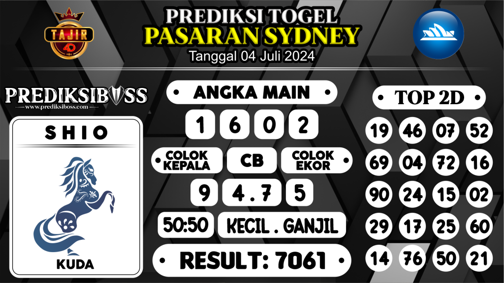 https://prediksibossjp.com/prediksi-boss-togel-sidney-kamis-04-juli-2024/