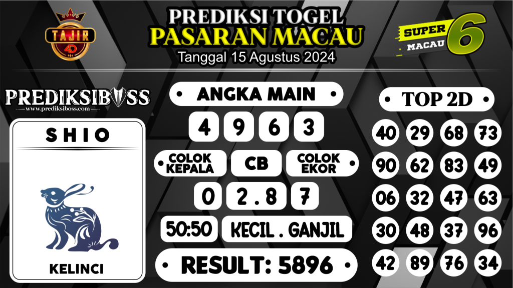 https://prediksibossjp.com/prediksi-boss-togel-macau-kamis-15-agustus-2024/