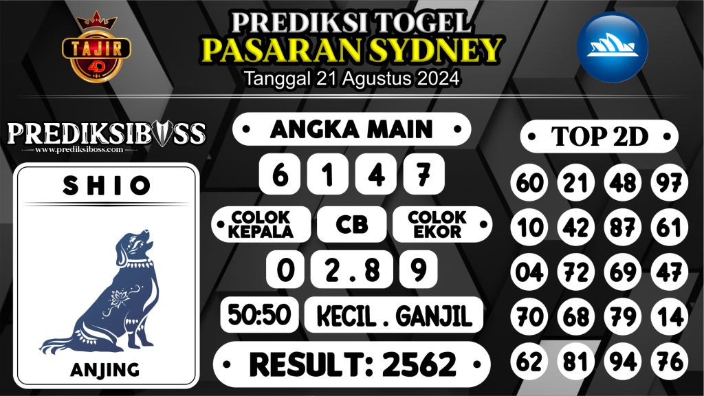 https://prediksibossjp.com/prediksi-boss-togel-sidney-rabu-21-agustus-2024/