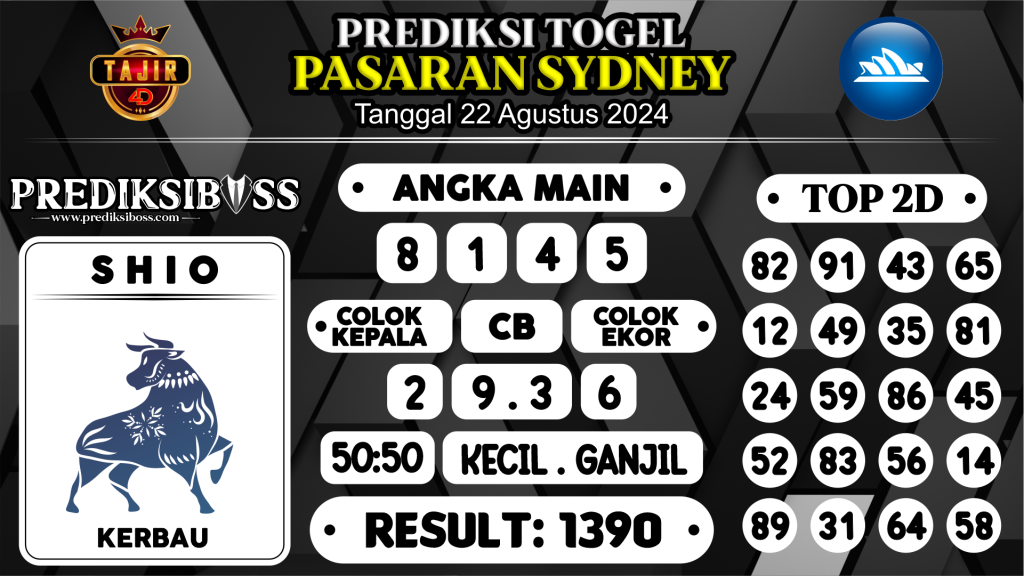 https://prediksibossjp.com/prediksi-boss-togel-sidney-kamis-22-agustus-2024/