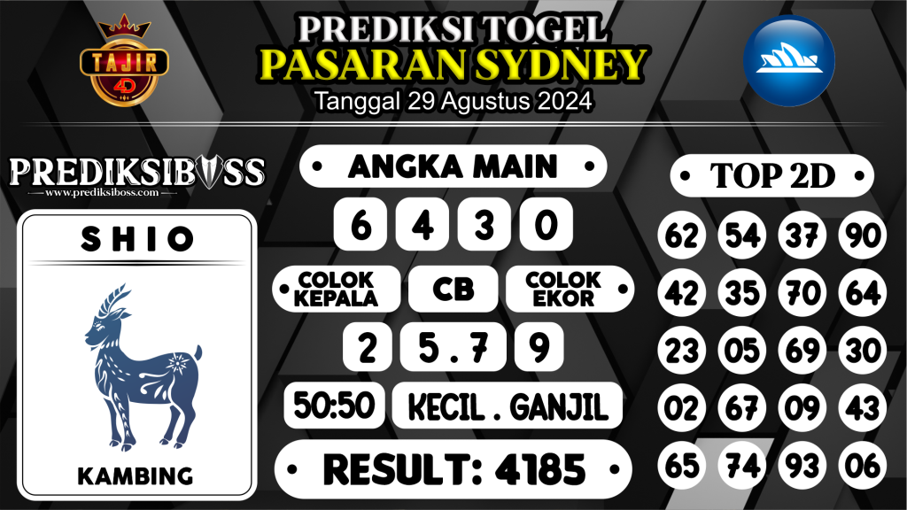 https://prediksibossjp.com/prediksi-boss-togel-sidney-kamis-29-agustus-2024/