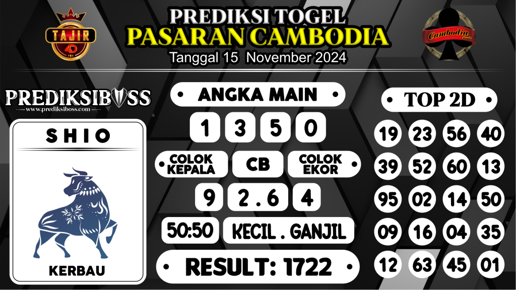 https://prediksibossjp.com/prediksi-boss-togel-cambodia-jumat-15-november-2024/